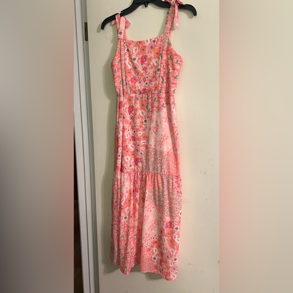 Floral Pink Maxi Dress